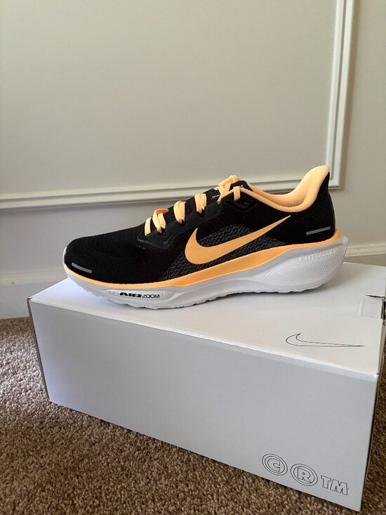 Nike Pegasus 41 Running Shoes | Black & Peach Orange | Size 11.5 | Brand New main image 3